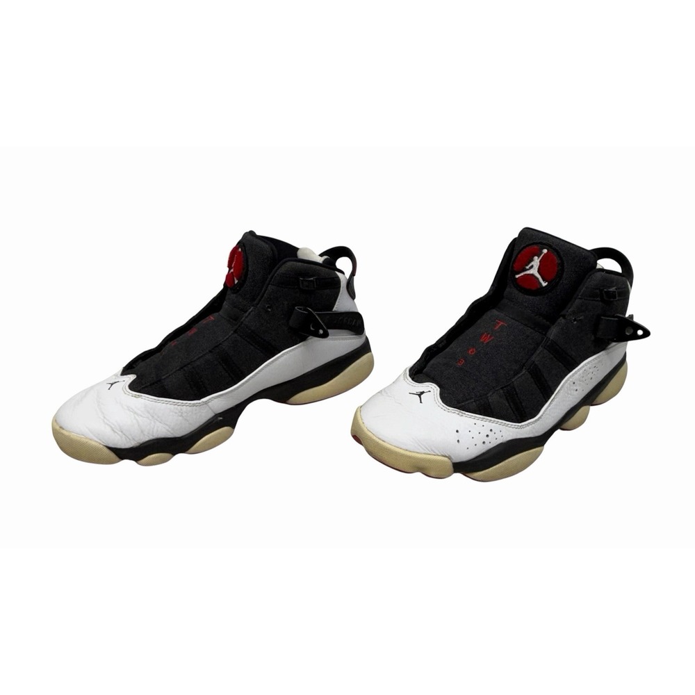 Nike Mens Air Jordan 6 Rings 322992-012 Black White Sneakers Shoes Size 9